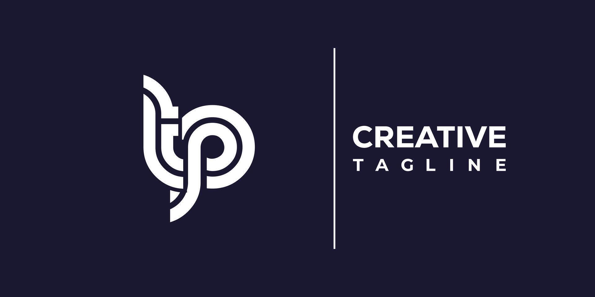 tp abstract minimalist letters Logo Monogram. vector
