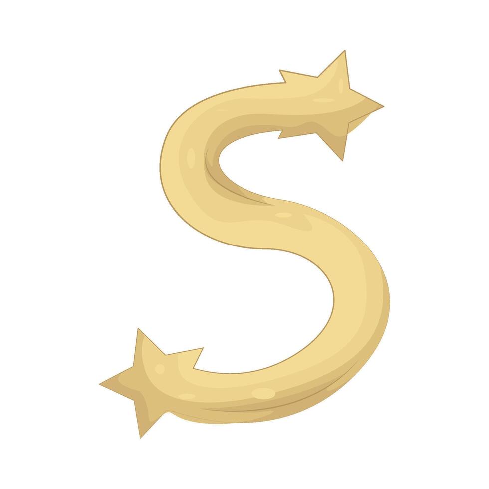 Illustration of Letter S for Star vector