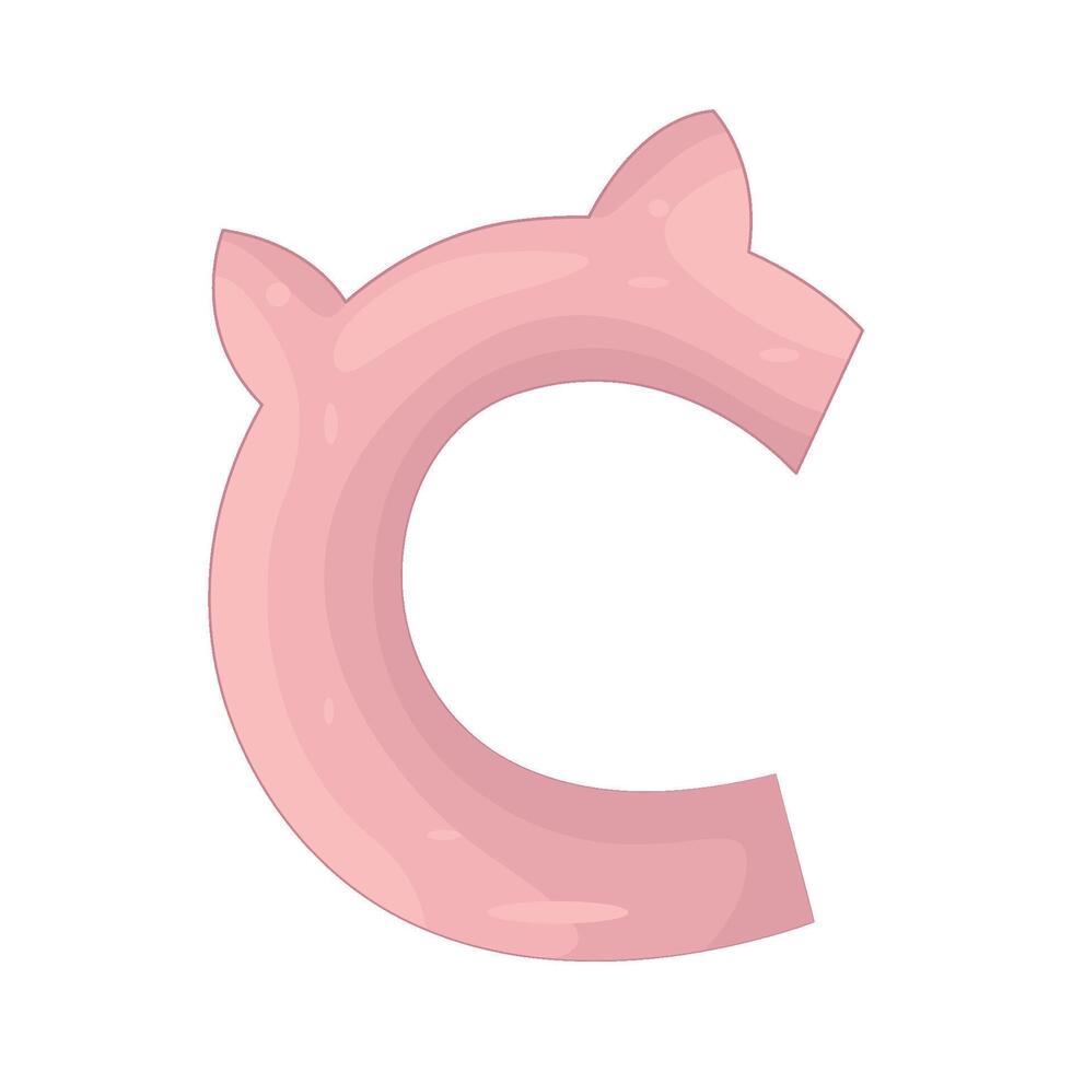 Illustration of Letter C for Cat vector