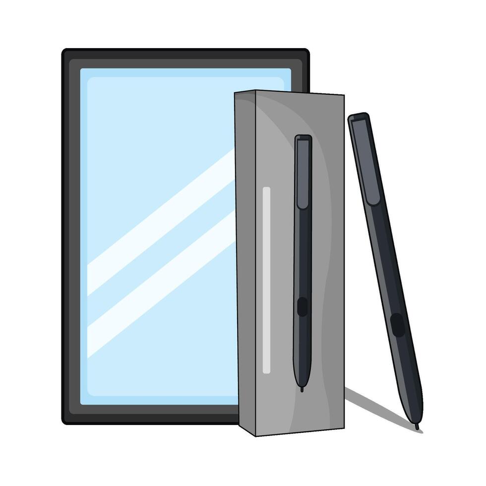 modern pen tablet vector