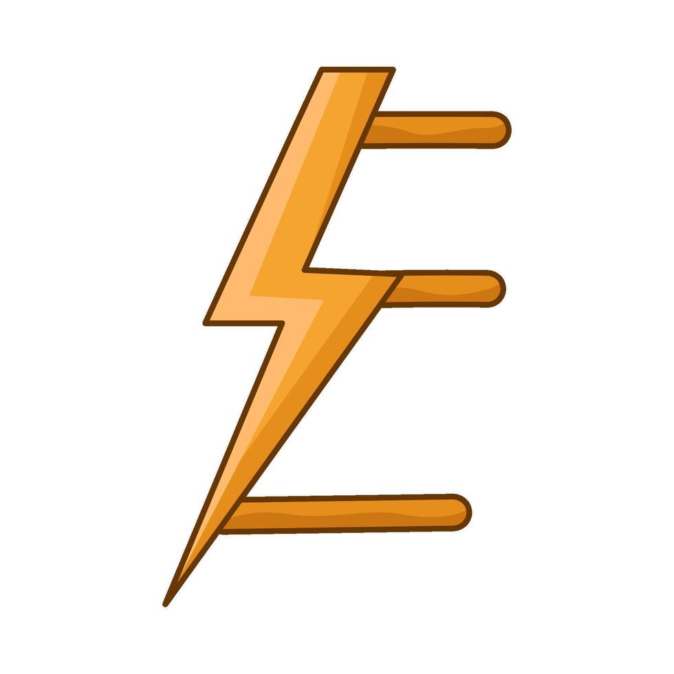 illustration of letter e for Electric Bolt vector