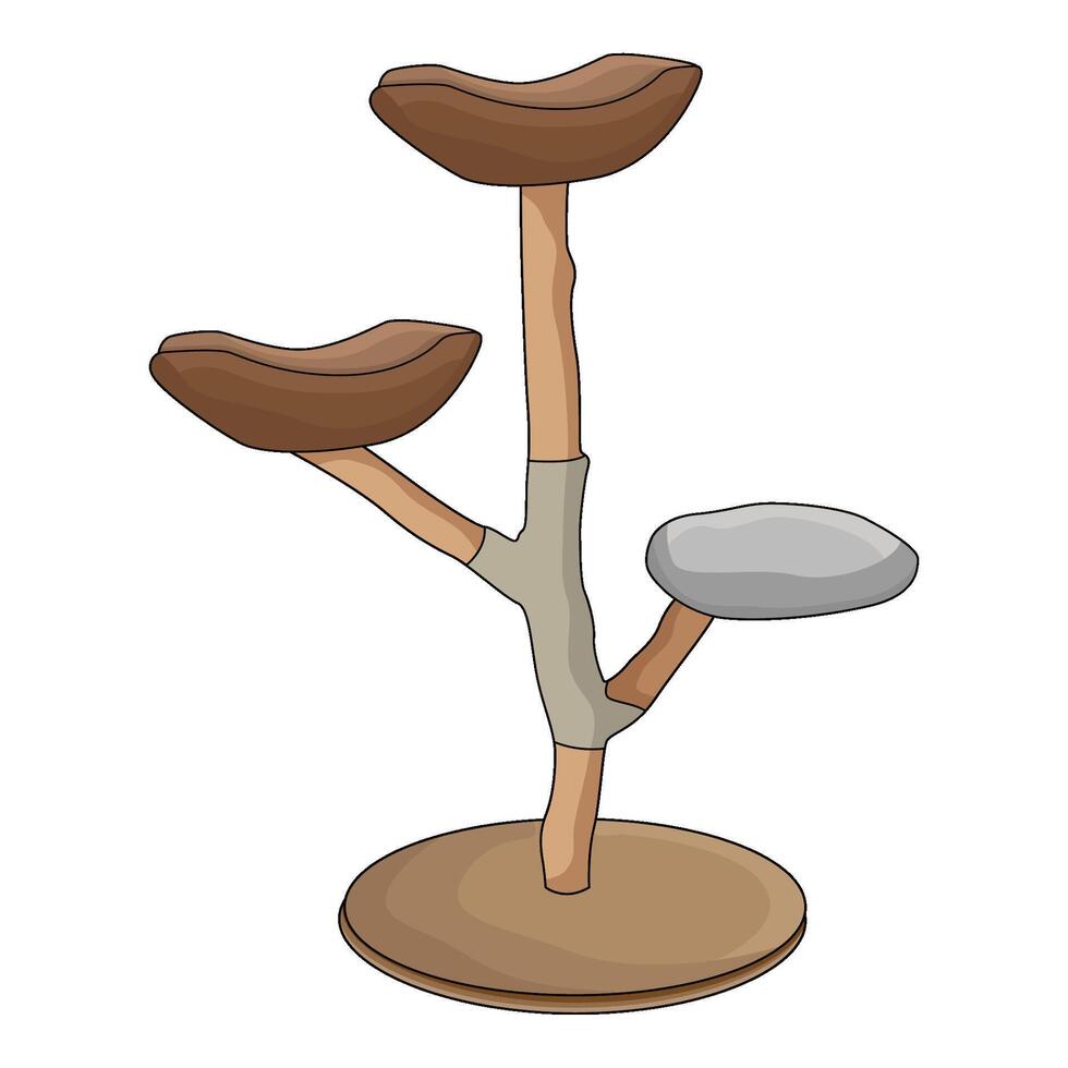 illustration of Cat Tree vector