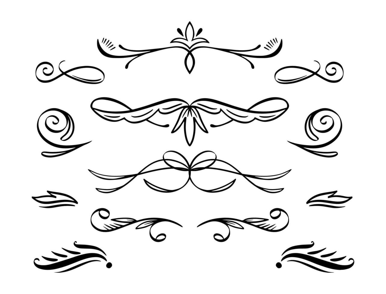 Frame border ornament. Decor line design pattern, flower luxury decoration. Book element, antique ornate classic floral. Elegant baroque label old filigree calligraphy shapes. vector