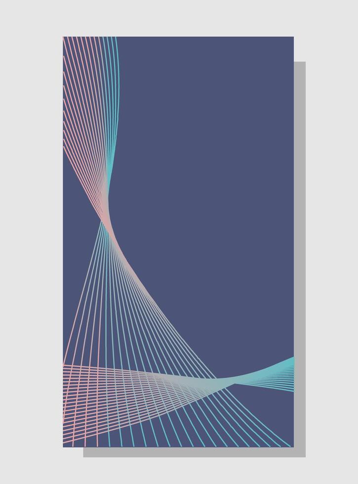 Abstract background with wavy lines. Trendy color of the year 2025 Future Dusk. 54226209 Vector