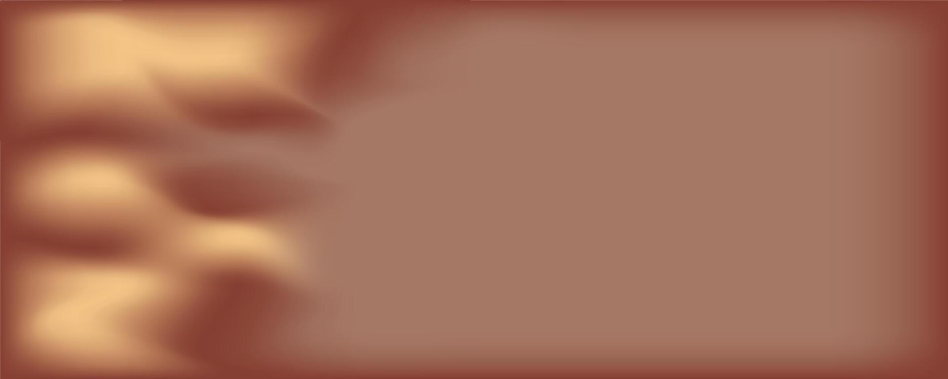 Abstract background with paint stains, haze. Fashionable color of 2025 Mocha Mousse. Banner template for social networks, book cover, notebook. vector