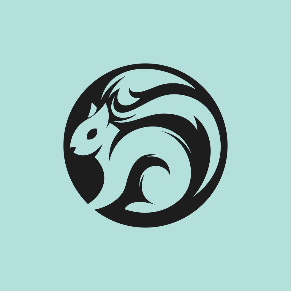 Unique Squirrel Logo For Startups vector