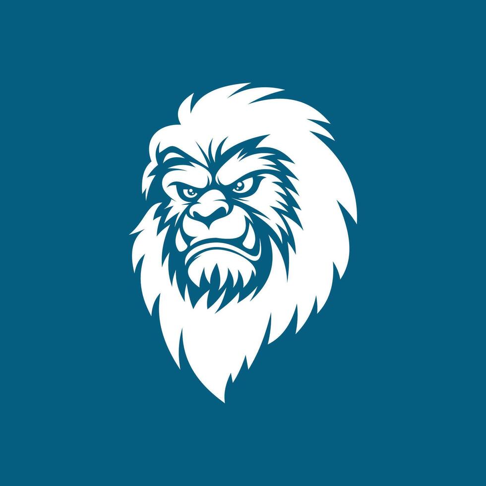 Yeti mascot logo illustration vector