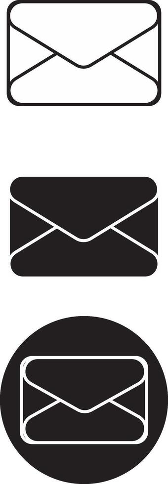 email icon design pack vector