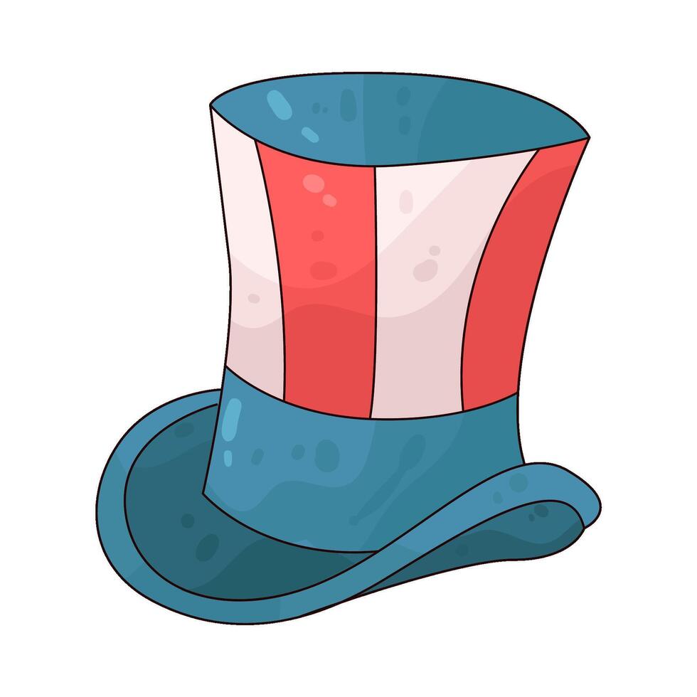 Illustration of Uncle Sam's hat vector