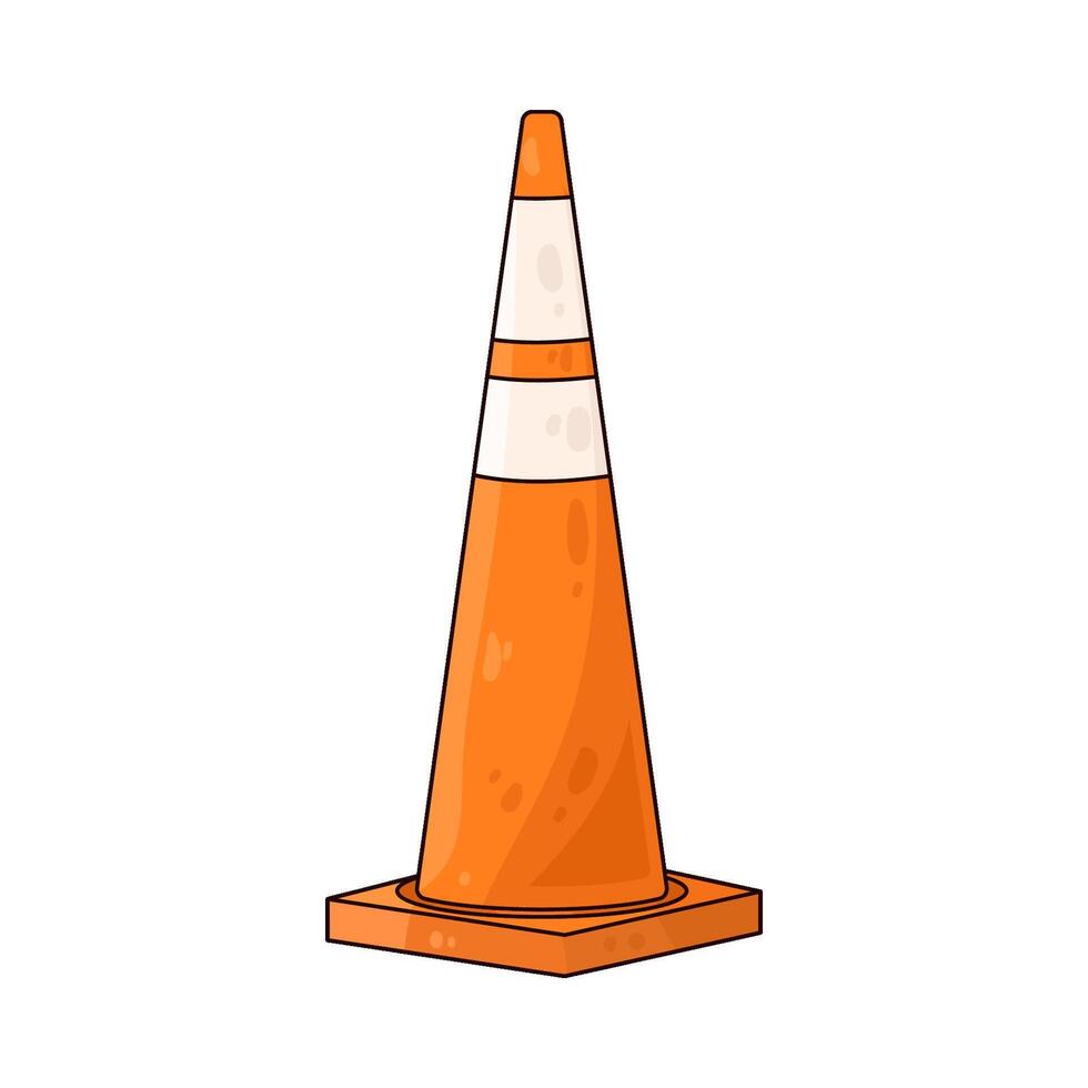 road cones illustration vector