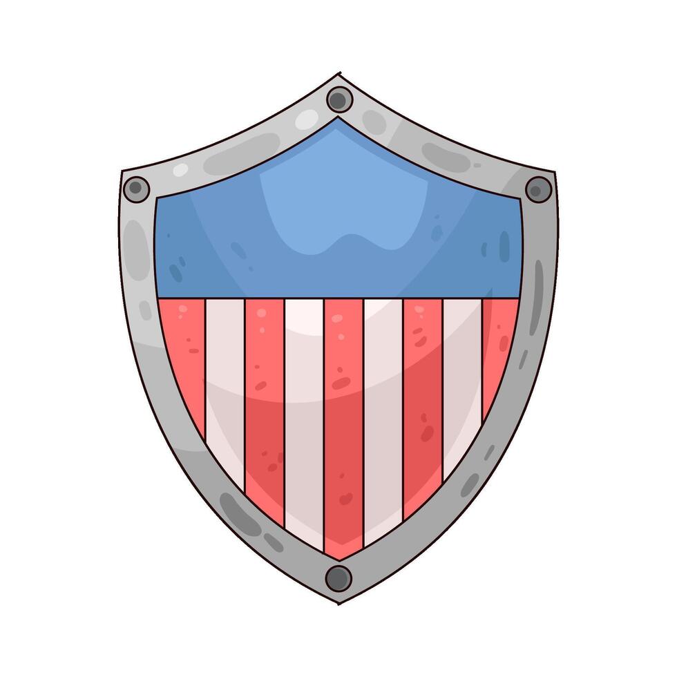 Illustration of Patriotic shield vector