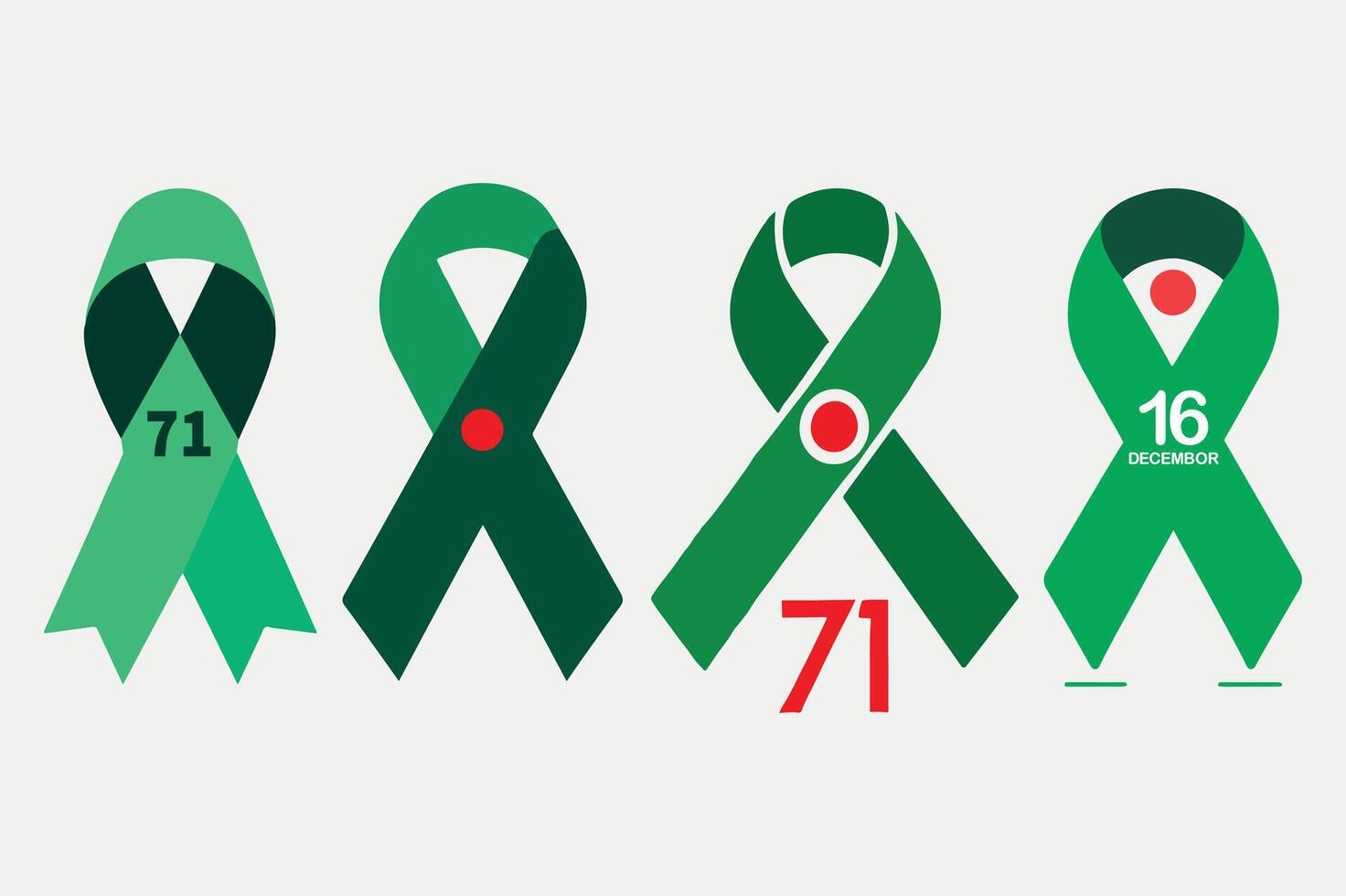 Unique 16 December Design Celebrating Victory Day vector