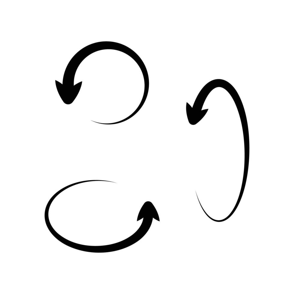 Hand-drawn creative arrow set design vector