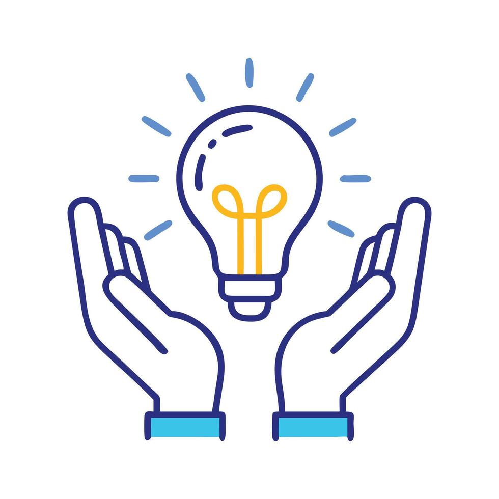 creative idea innovation solution fact tip out vector