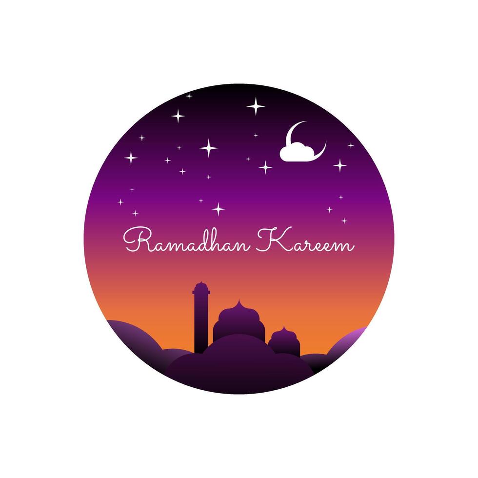ramadhan kareem ilustration design template vector