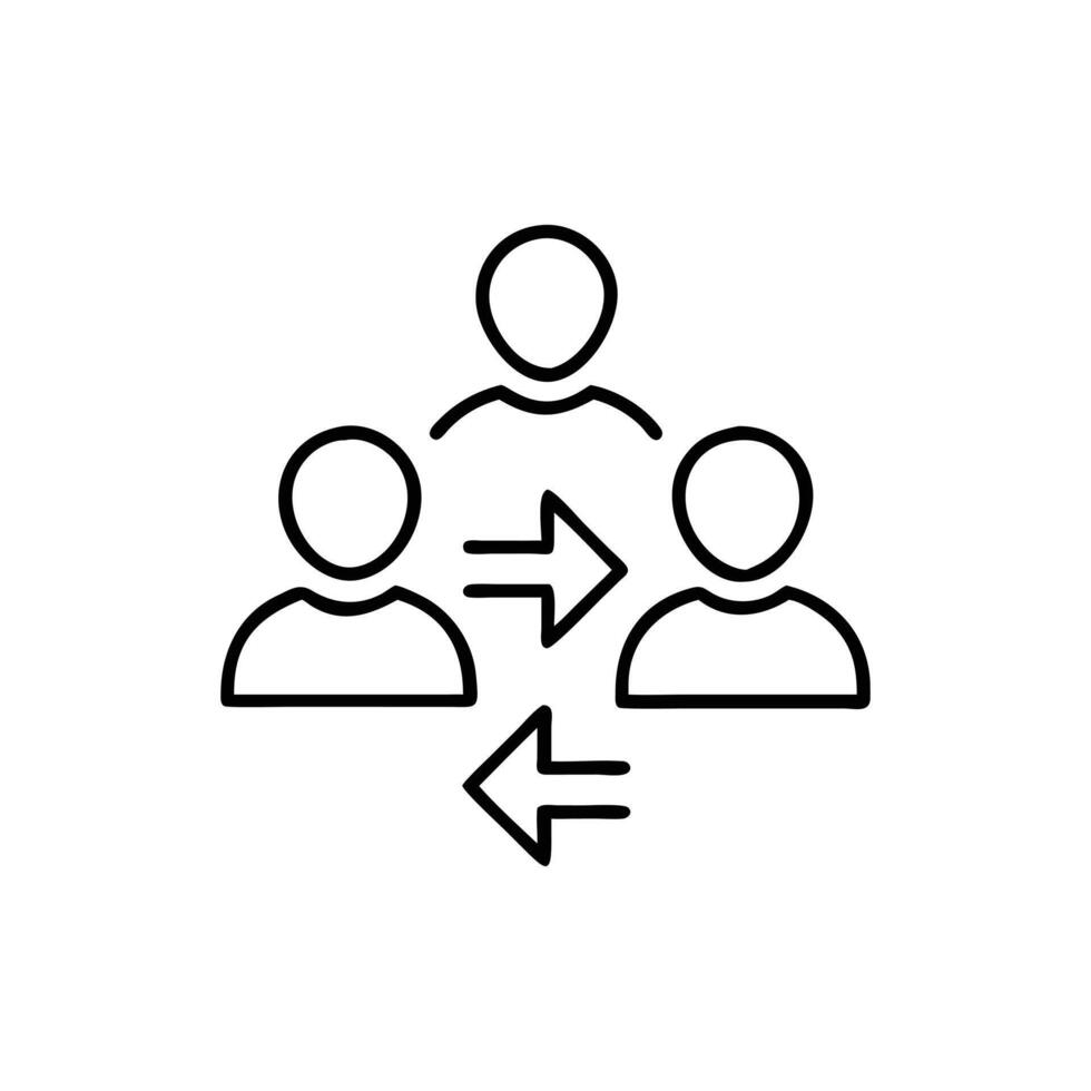 Strength in Unity Icons for Experience Sharing and Collaborative Growth vector