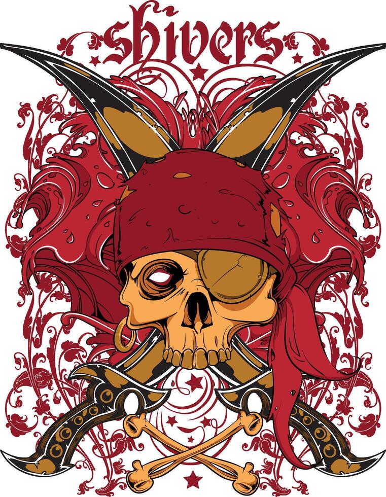 Shivers design on white background vector