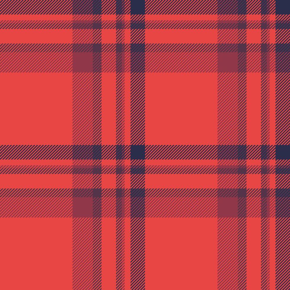 Fashionable background pattern fabric, fall plaid tartan textile. Spring seamless texture check in red and pink colors. vector
