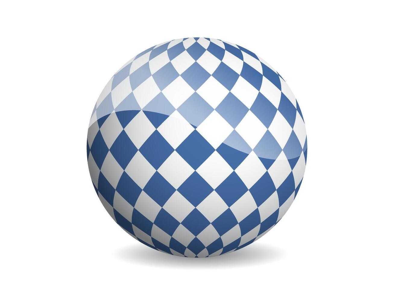 3D ball abstract illustration. Pattern sphere modern design. Round shape globe on white background. vector