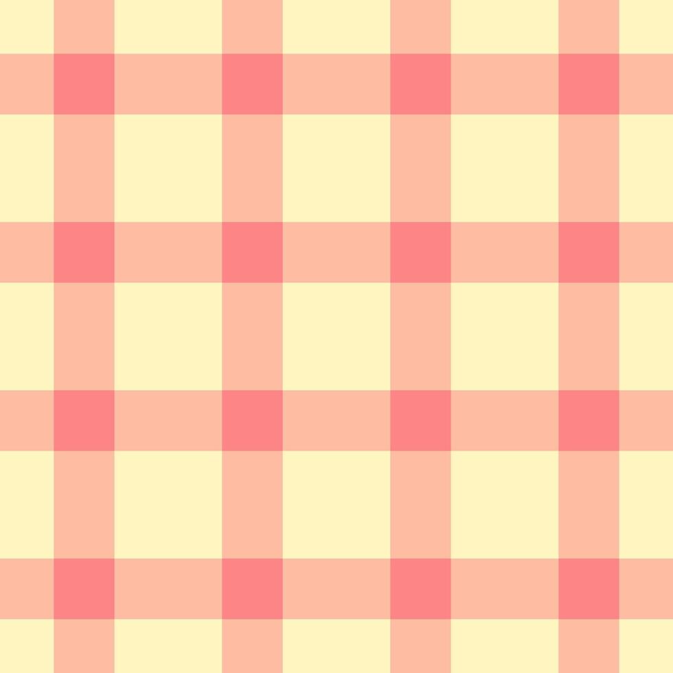 Vichy seamless texture background, repetitive pattern fabric plaid. Upscale tartan textile check in orange and light colors. vector