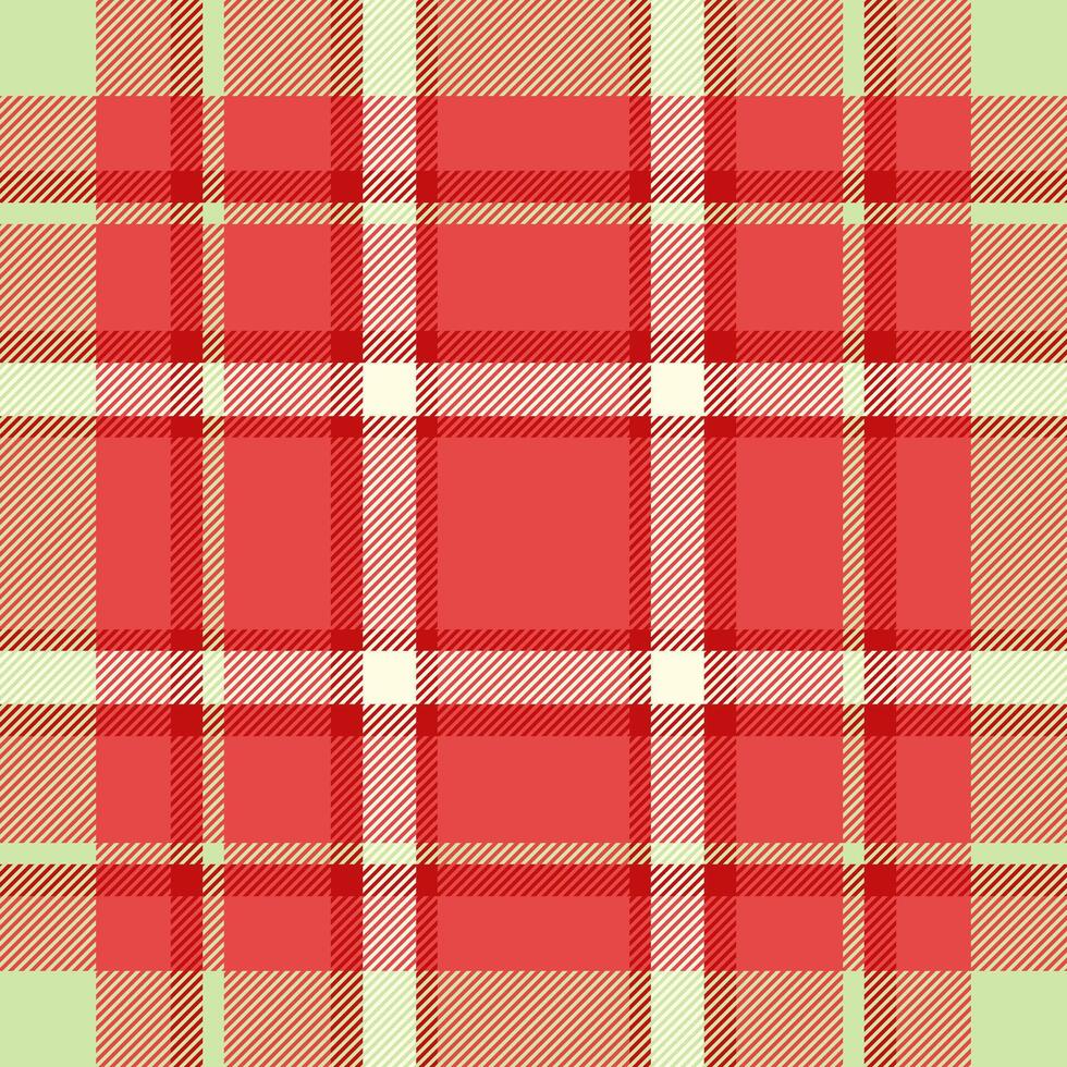 Africa tartan textile background, sketching plaid texture. Multicultural check pattern fabric seamless in red and light colors. vector