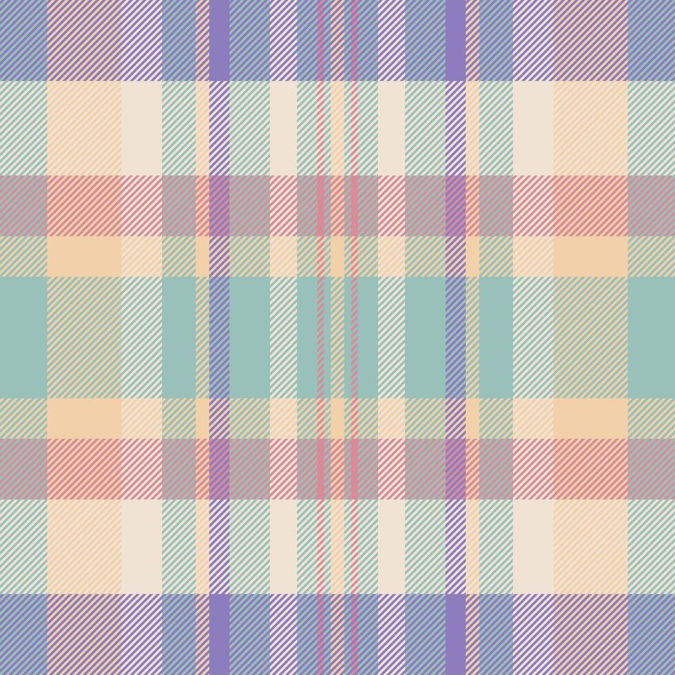 Tailor fabric background tartan, image check texture textile. Tracery seamless plaid pattern in pastel and light colors. vector