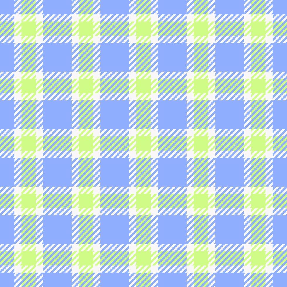 Designer texture check plaid, path tartan fabric. Sewing textile pattern seamless background in blue and white colors. vector