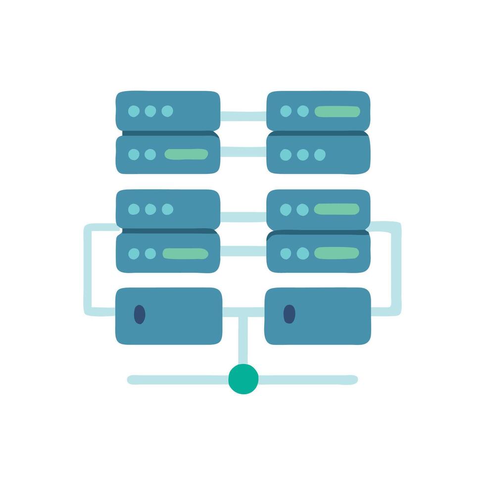 Stylish Database Cluster Icon 54228476 Vector Art at Vecteezy