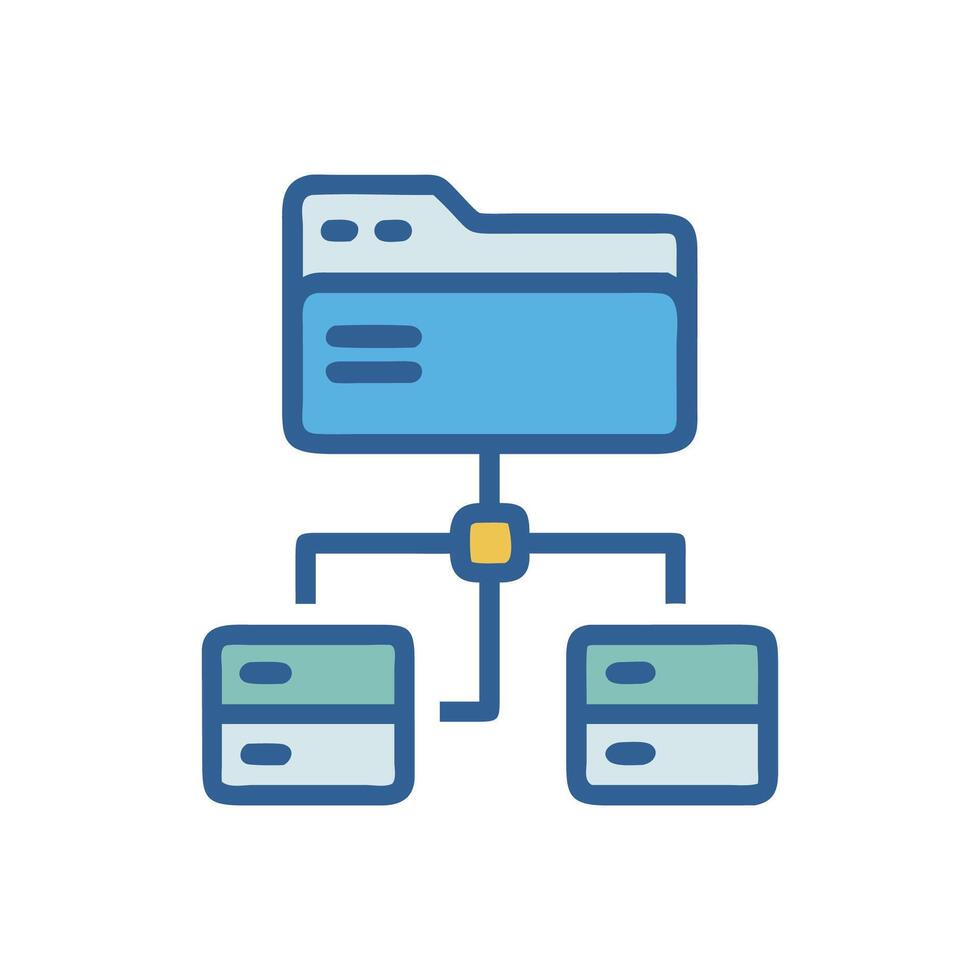 User Management Active Directory Icon vector