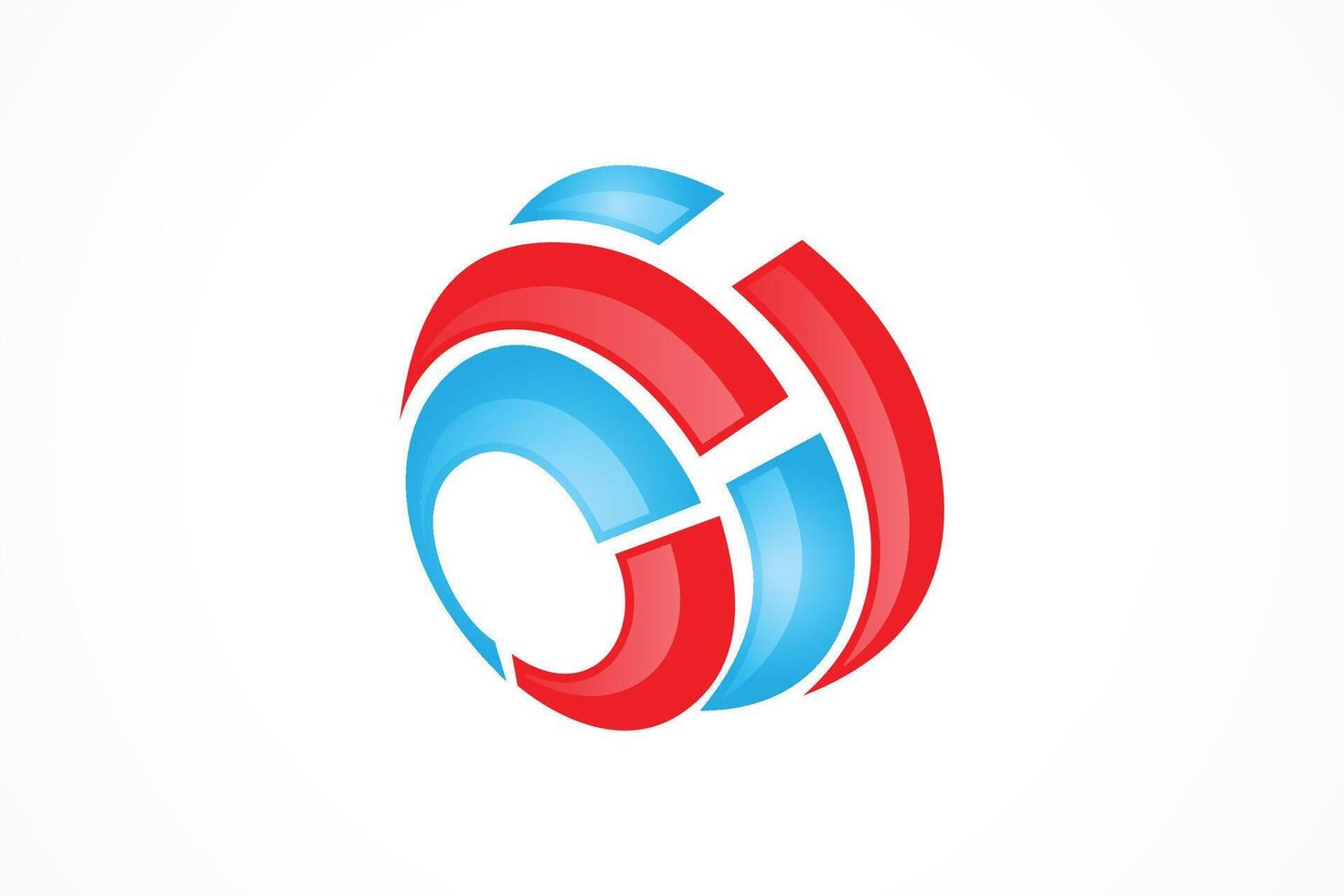 Circle Machine Engine Logo Design Element vector