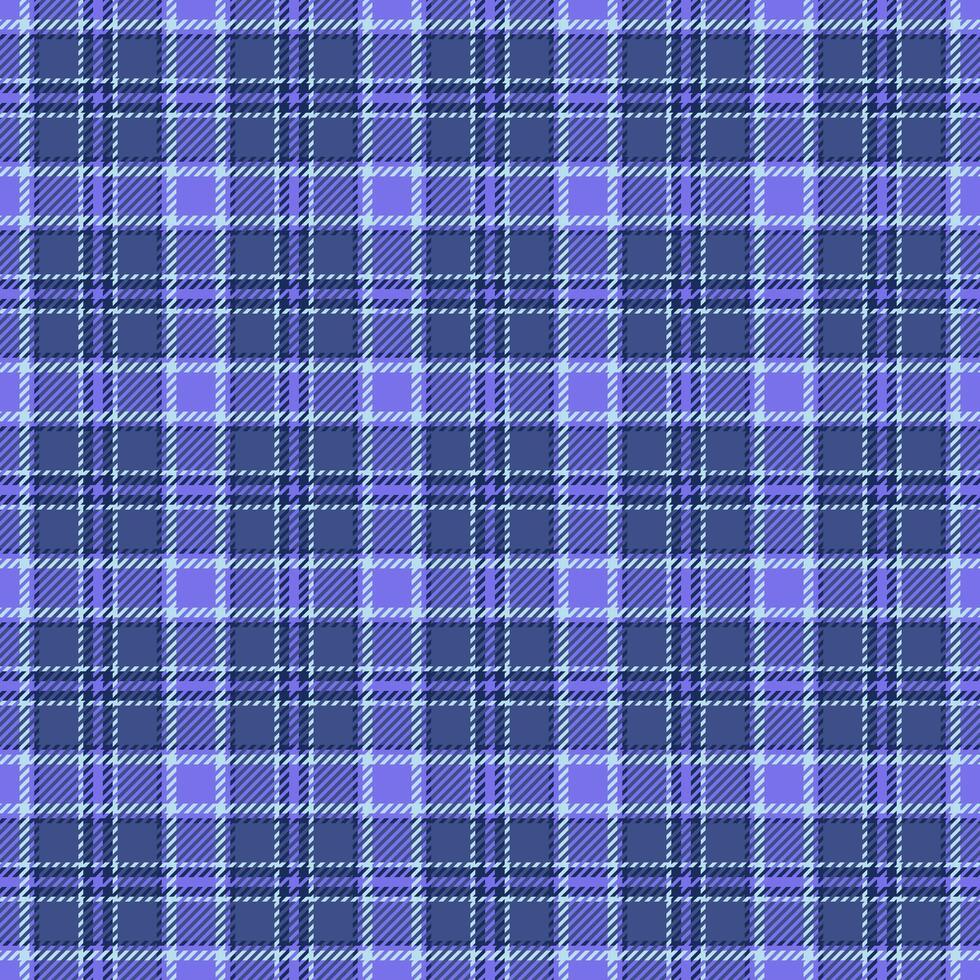 Deco pattern background textile, scratch plaid fabric texture. Picnic tartan seamless check in blue and indigo colors. vector
