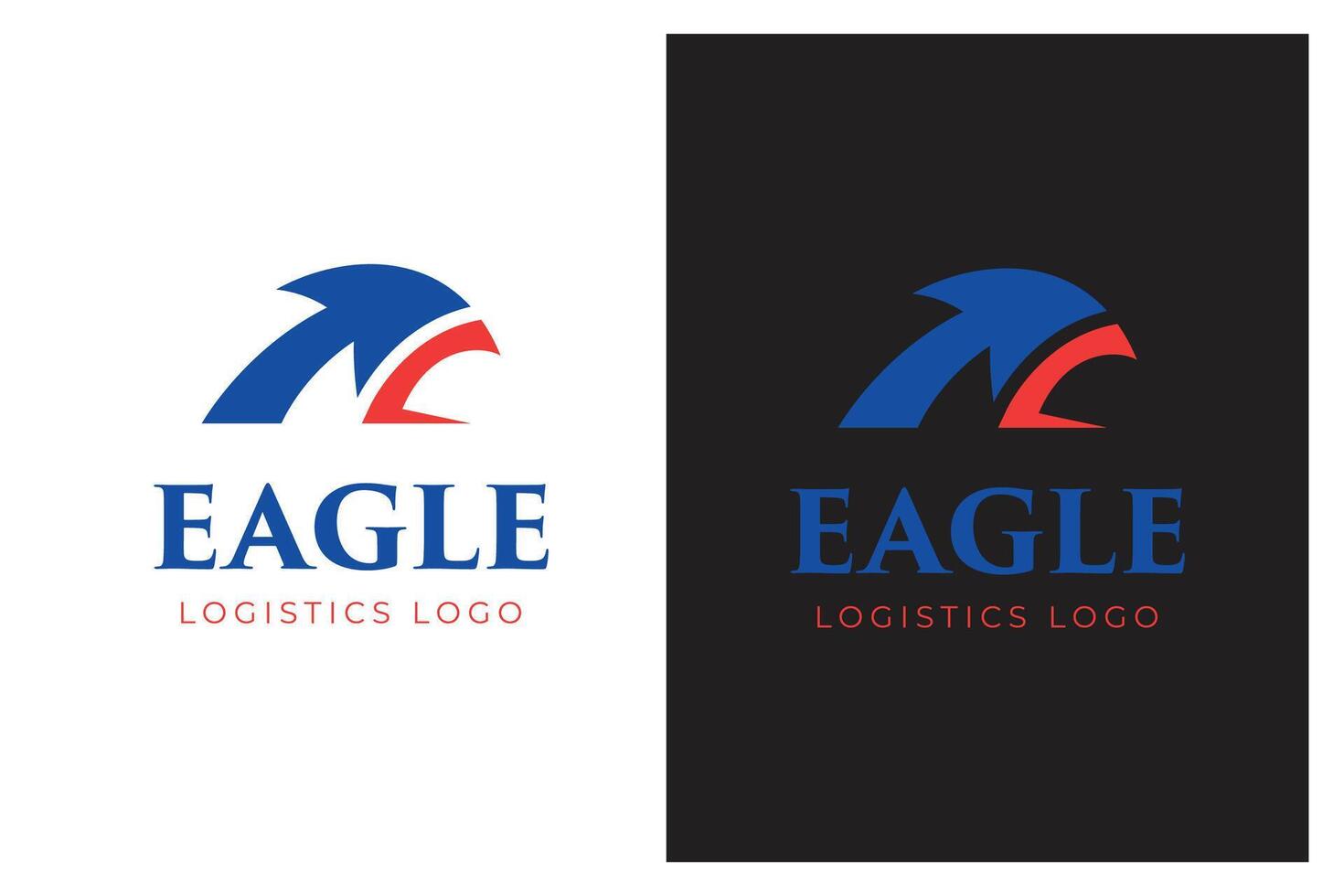 Eagle arrow logo icon design for logistic and business consulting financial logo template vector