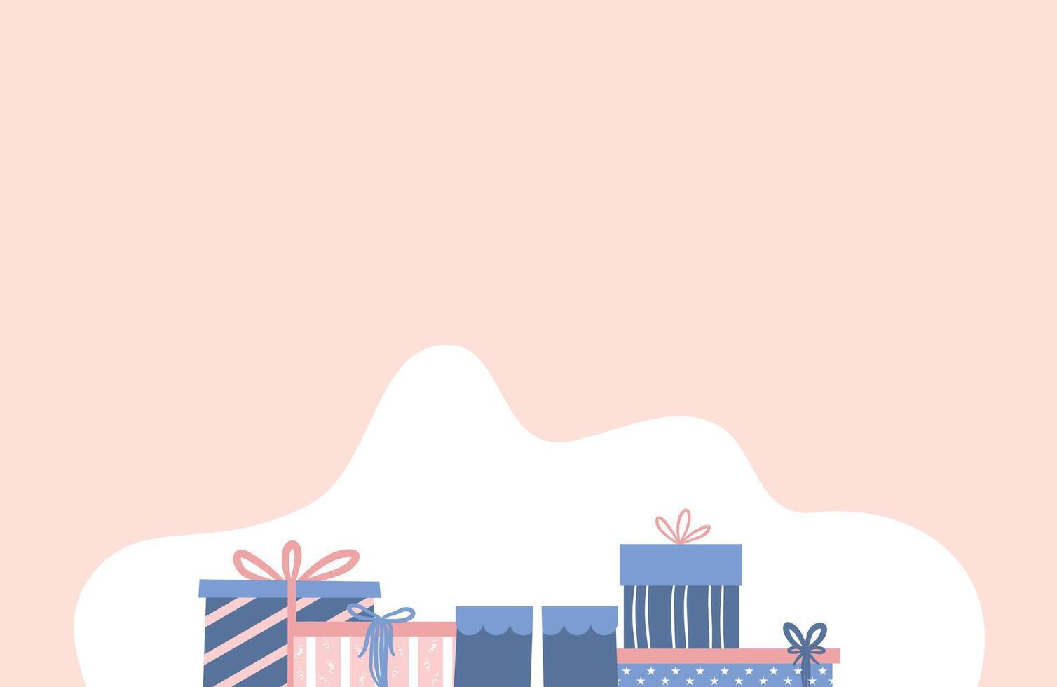 Birthday Greeting Card Simple Illustration vector