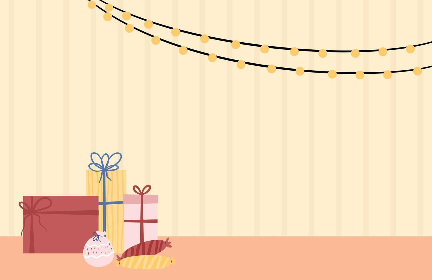 Birthday greeting card background template vector