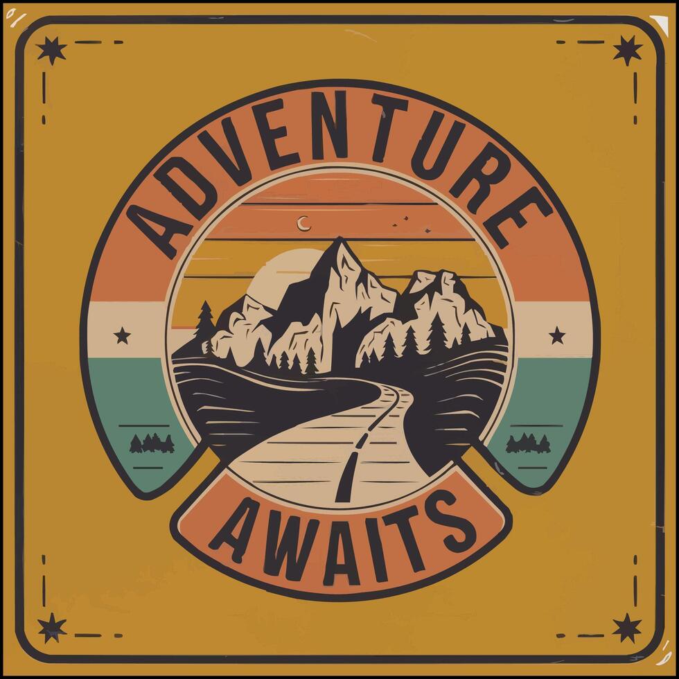 Modern vintage t shirt Design vector