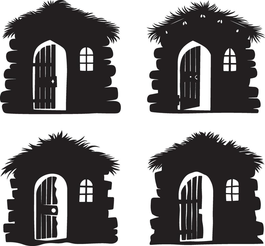 shepherds house Illustration Art vector