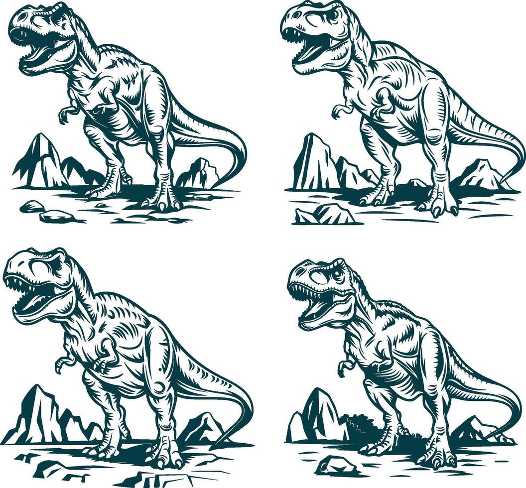 Dinosaur illustration Art vector