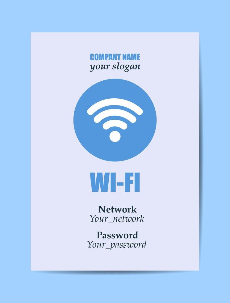 Wifi sign template vector