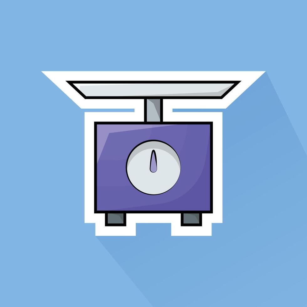 Illustration of Scales in Flat Design vector