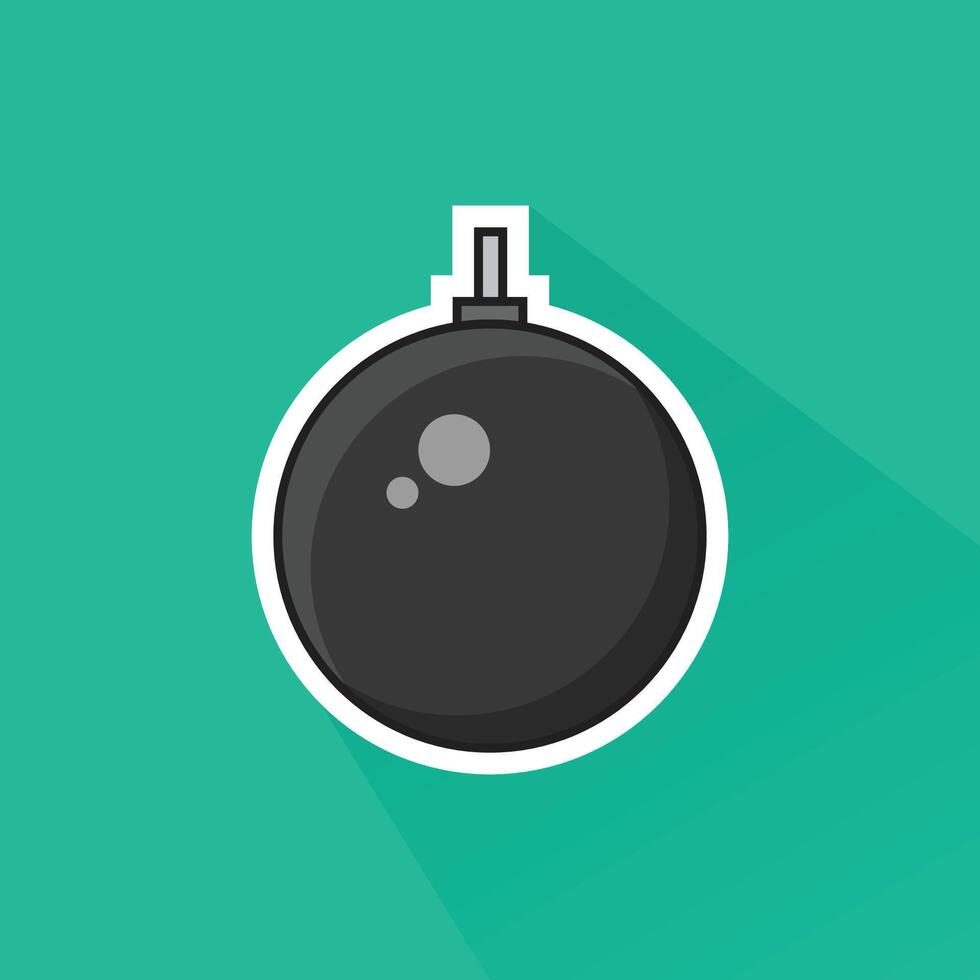 Illustration of Canon Ball in Flat Design vector