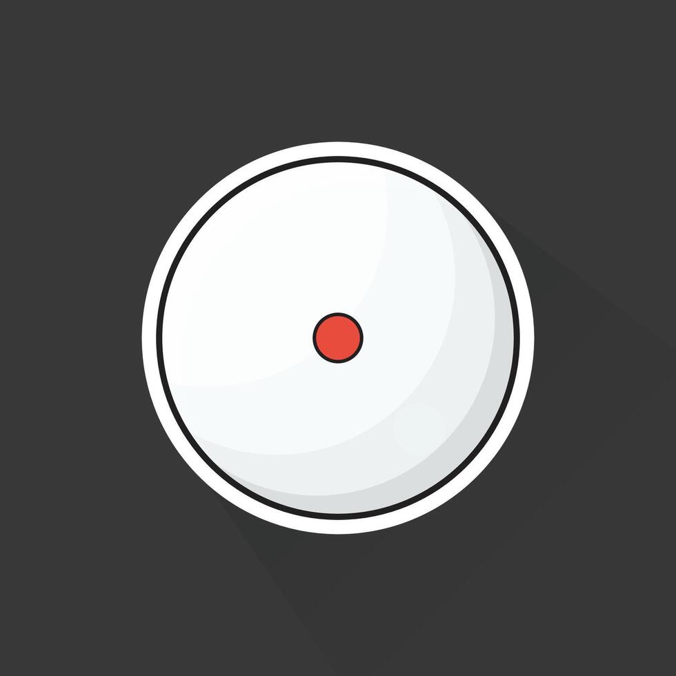 Illustration of White Pool Ball in Flat Design vector