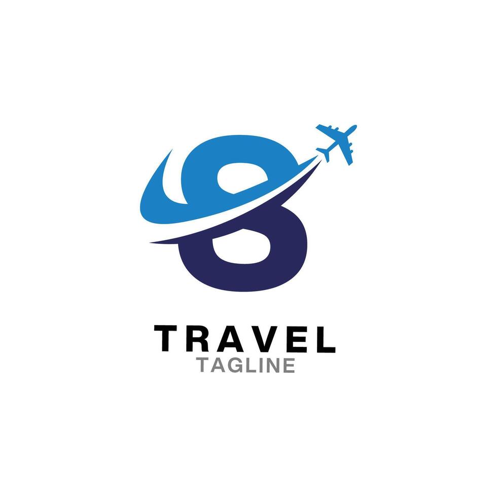 Letter S tour and travel logo design vector