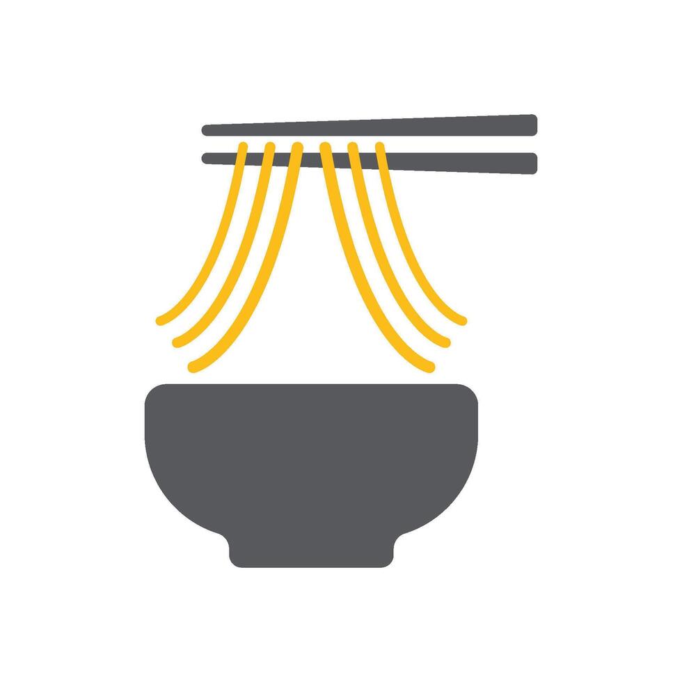 Noodle Logo Template Icon vector