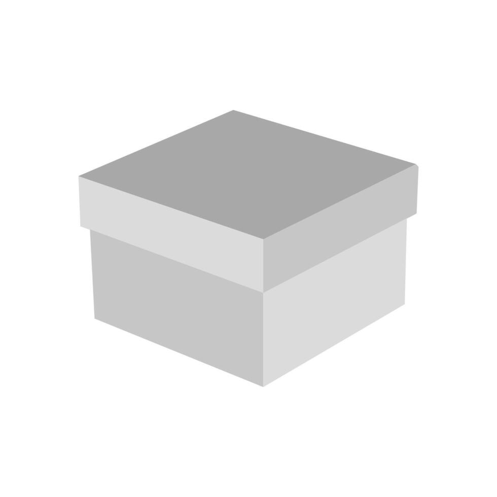 white Box on a white background.shipping, delivery box or container icons vector