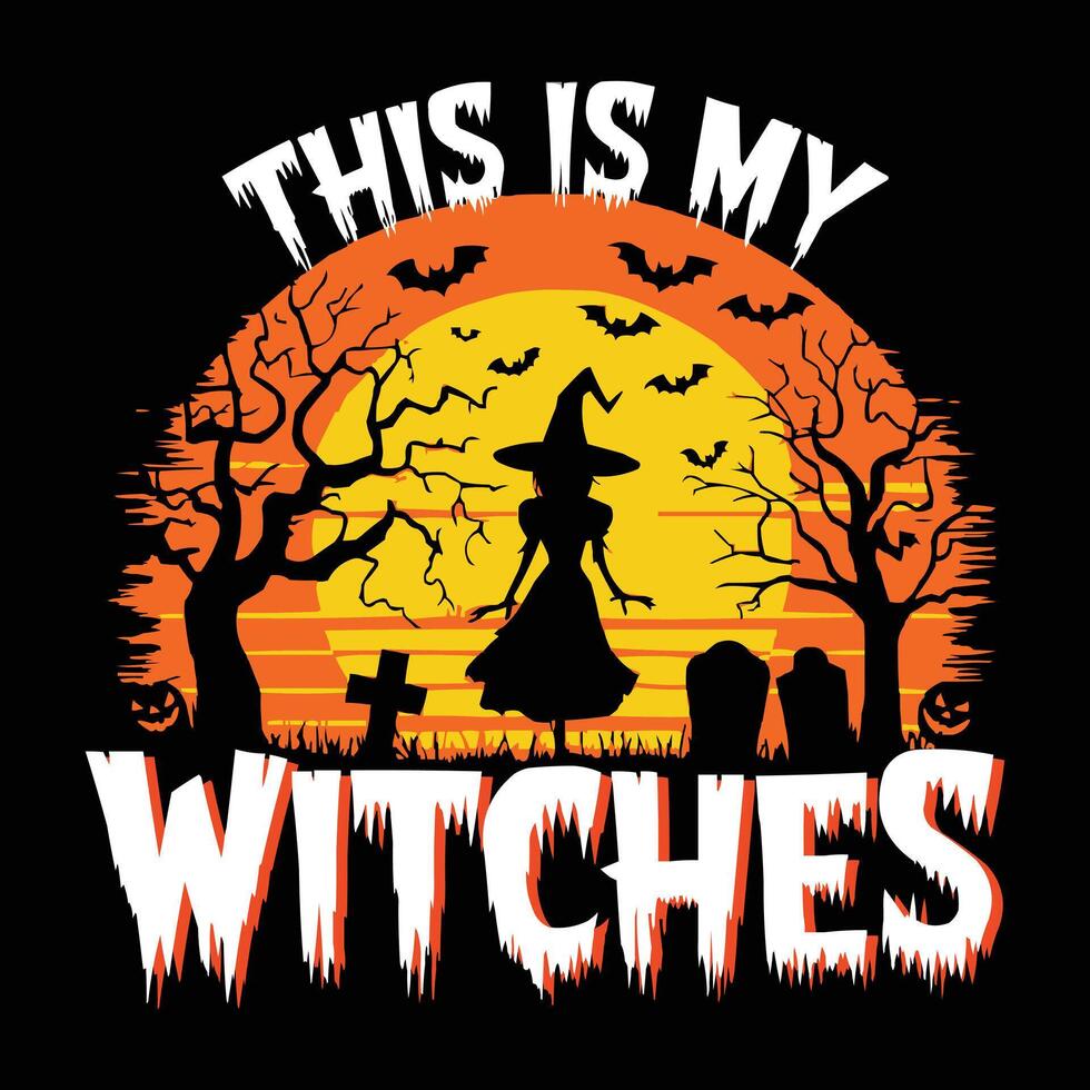 New Halloween t-shirt design. vector