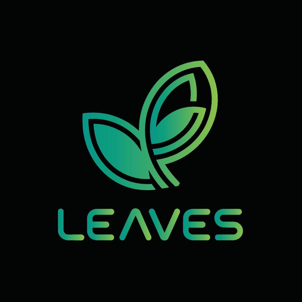 Leaves logo design vector