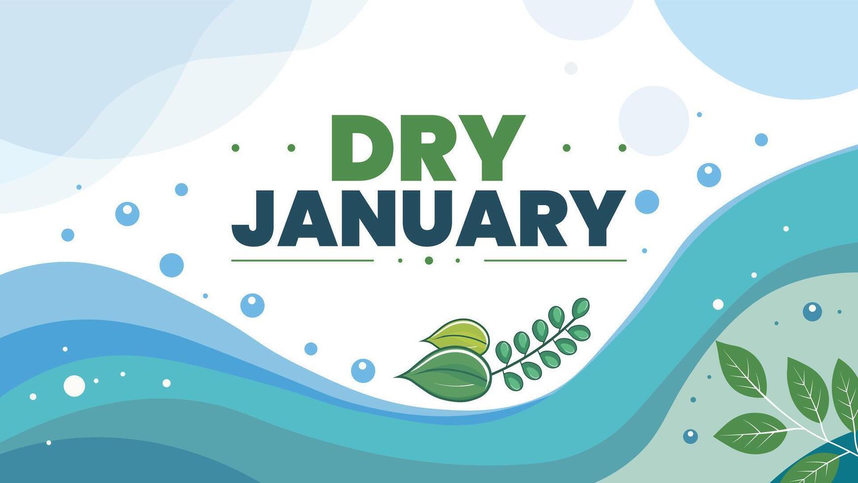 Dry january is a month-long challenge to cut back on alcohol, tobacco, and other vector