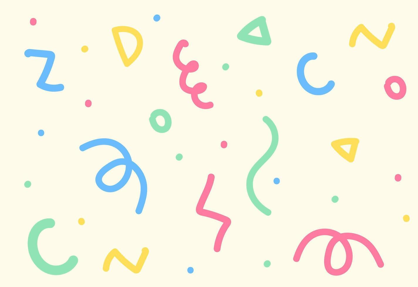 seamless pastel pattern with cute memphis Background vector