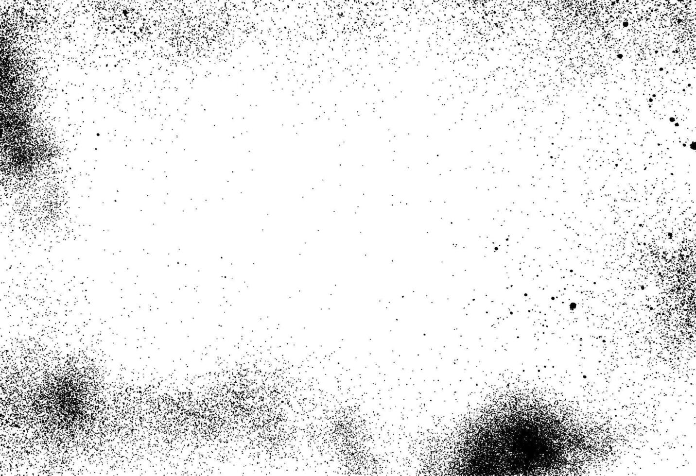 Grunge black rough spray texture. Dark noise dust or grain overlay vector