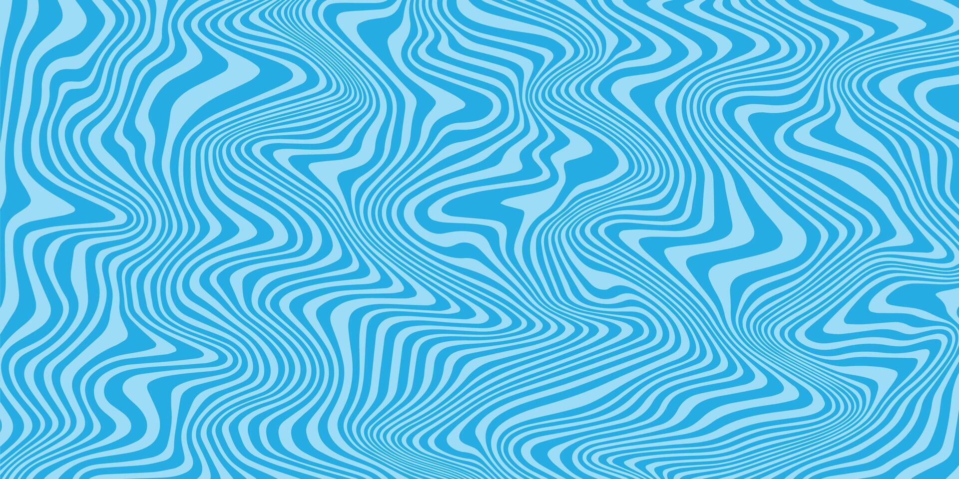 Wavy Texture. Swirl Psychedelic Geometric Lines, Abstract Circle Ripple Pattern vector